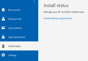 Office 365 install status